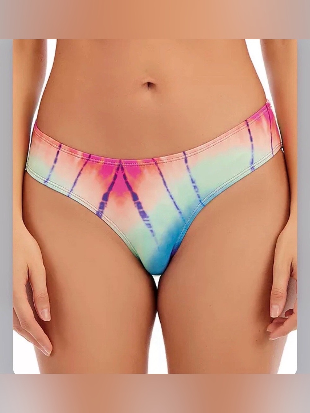 Lucky Brand Letting Go Tye-Die Bikini Hipster, XS, NWOT